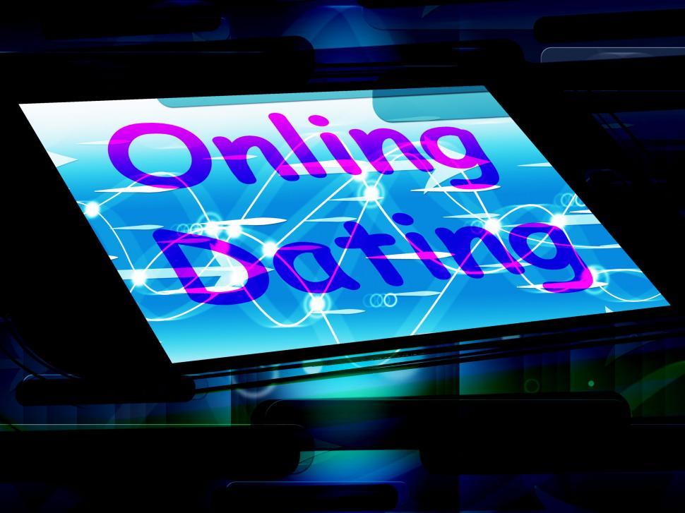 Free Image of Online Dating On Phone Shows Romancing And Web Lover 
