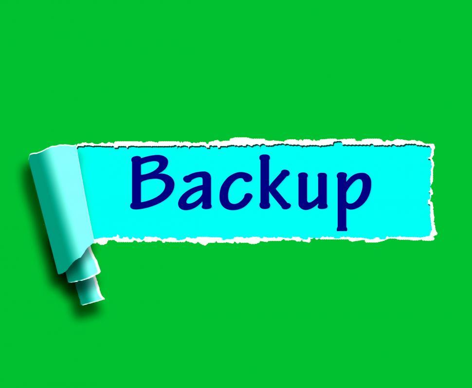 Free Image of Backup Word Shows Data Copying Or Backing Up 