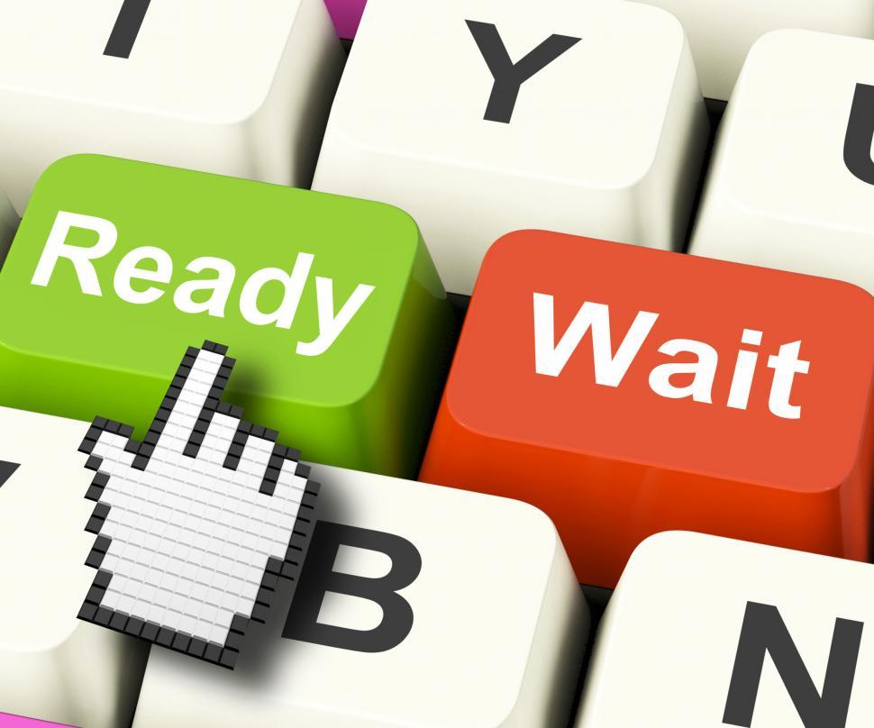 Free Image of Ready Prepared Computer Keys Mean All Set And Readiness 