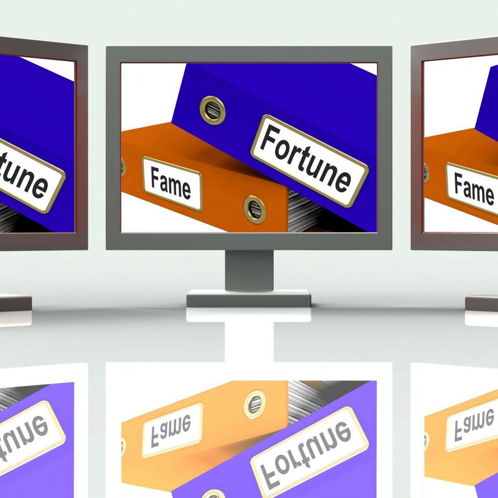 Free Image of Fortune Fame Folders Screen Mean Rich Or Well Known 