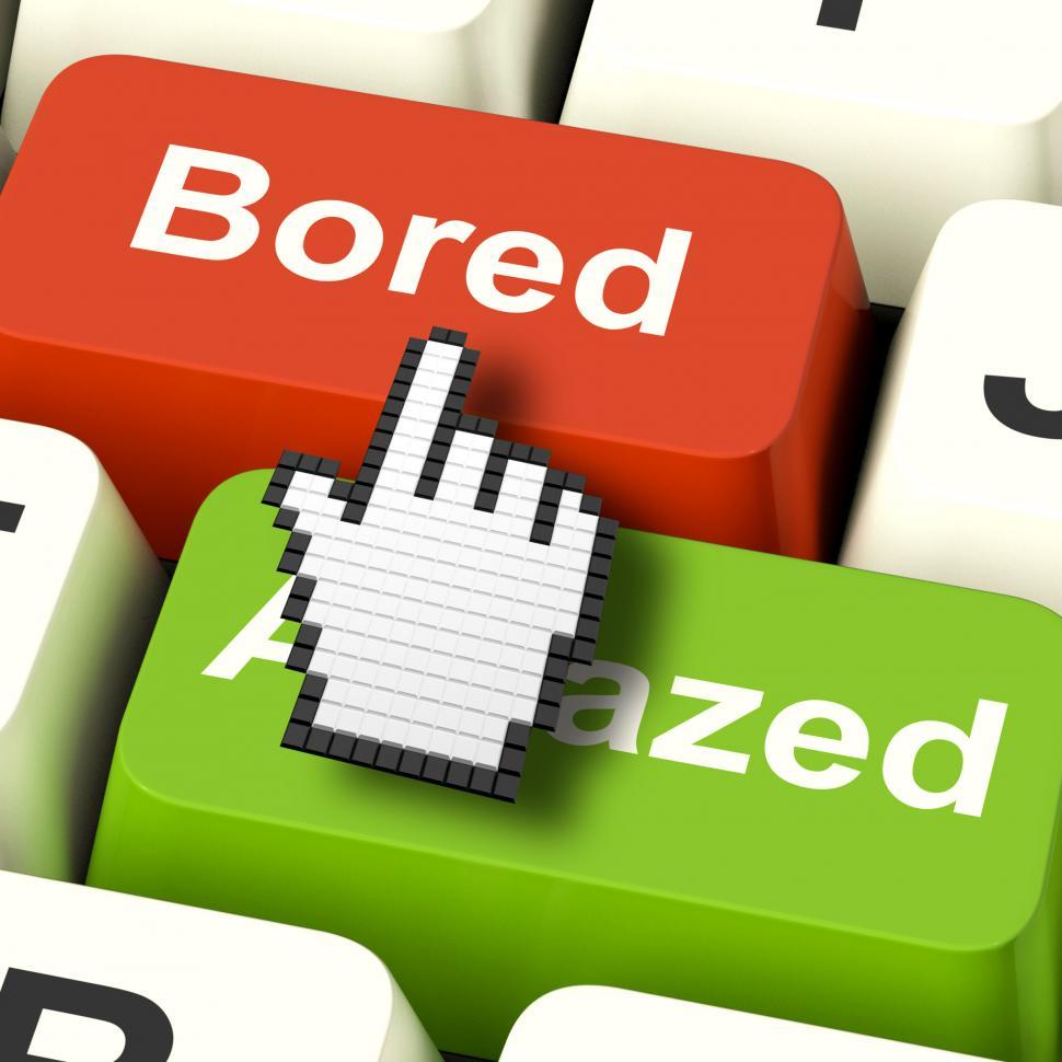 Free Image of Bored Boring Computer Shows Boredom Or Amaze Reaction 