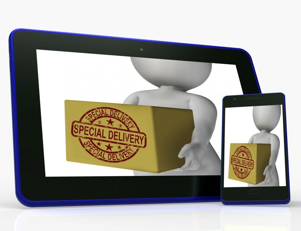 Free Image of Special Delivery Box Means Delivered In 24 Hours 