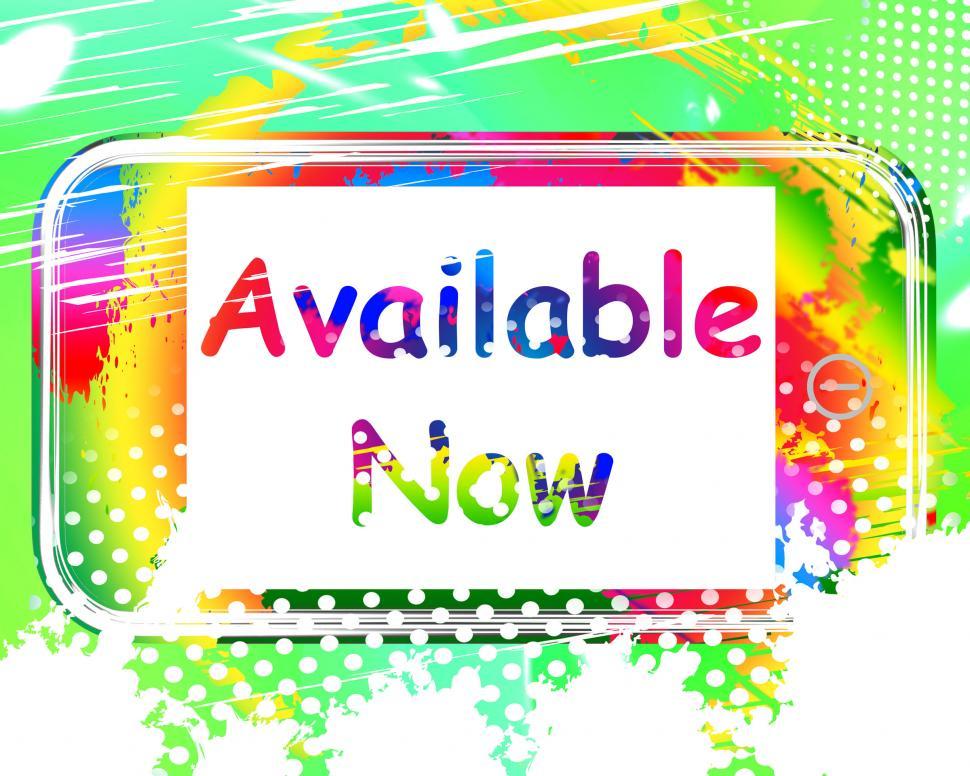 Free Image of Available Now On Screen Shows In Stock Or Online Ordering 