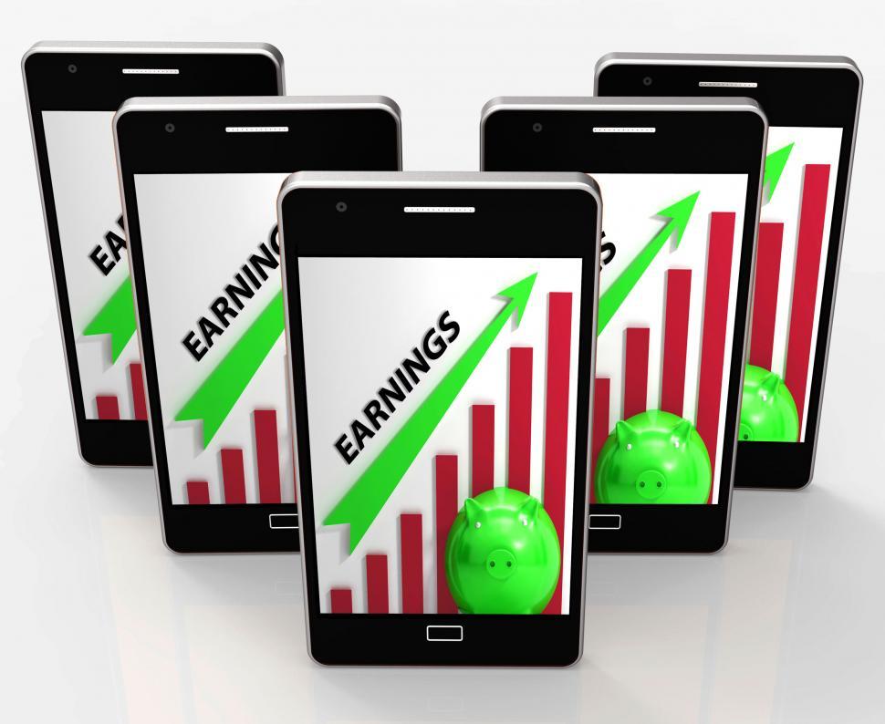 Free Image of Earnings Graph Shows Company Sales And Income 