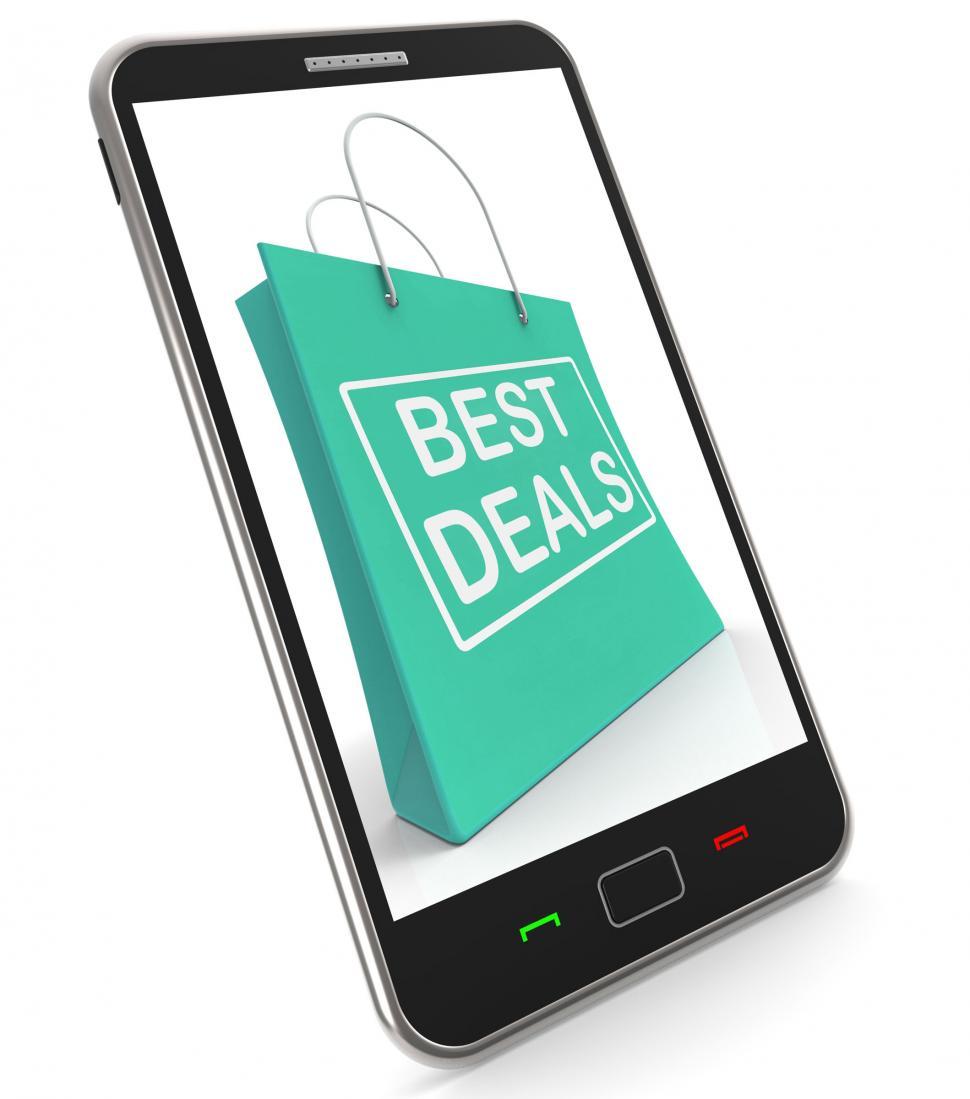 Free Image of Best Deals On Shopping Bags Shows Bargains Sale And Save 