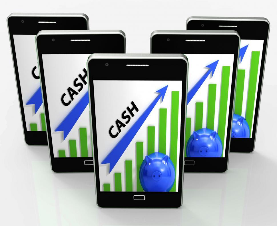 Free Image of Cash Graph Shows Money Earnings And Savings 