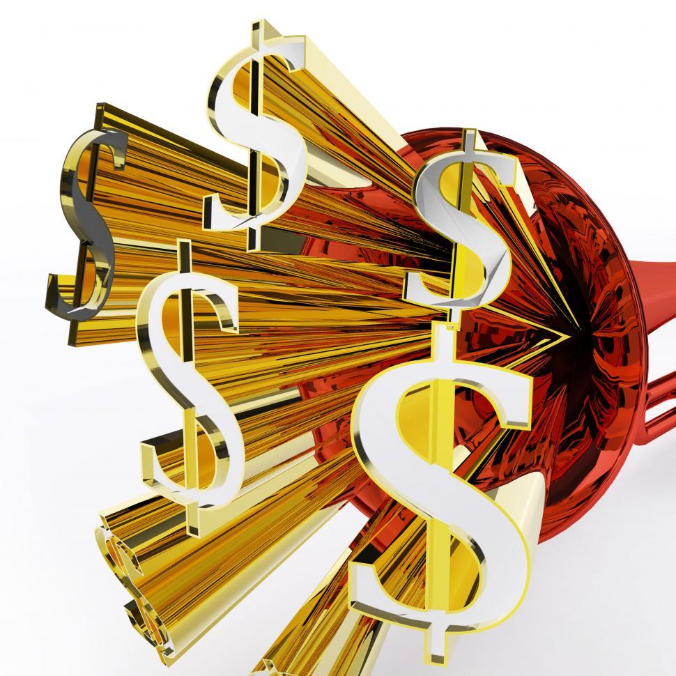 Free Image of Dollars Sign Shows Money Wealth Or Bank 