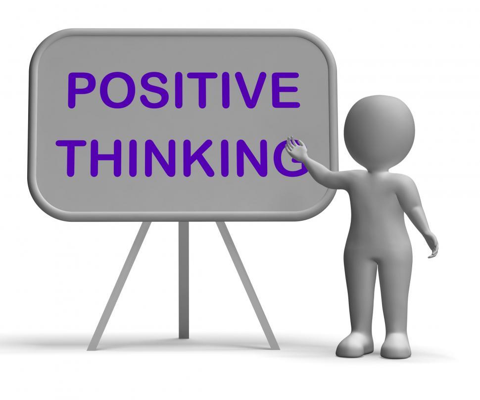 Free Image of Positive Thinking Whiteboard Means Optimism Hopefulness Or Good  
