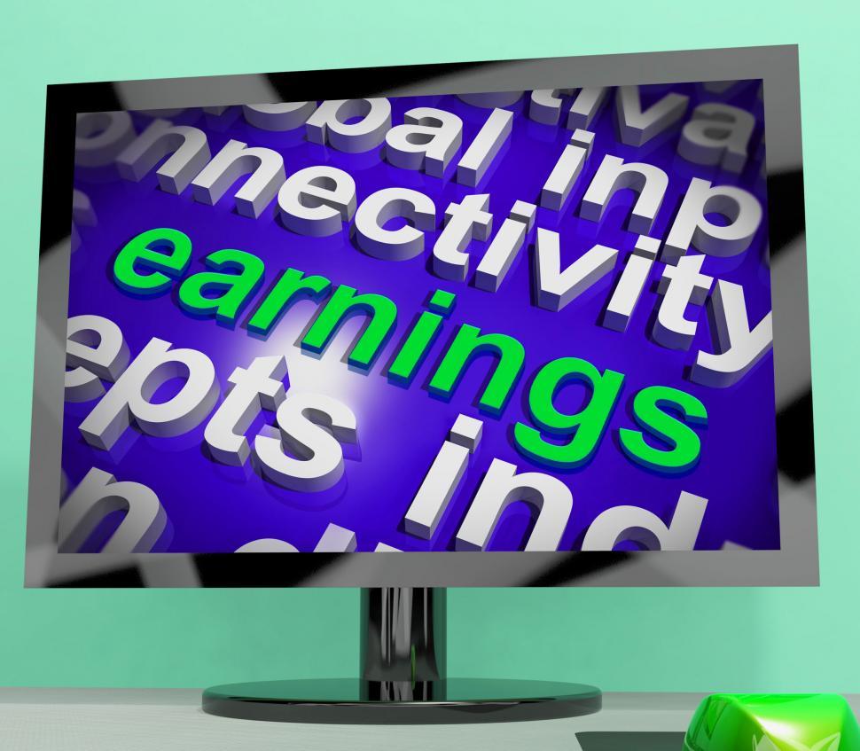 Free Image of Earnings Screen Shows Wage Prosperity Career Revenue And Income 