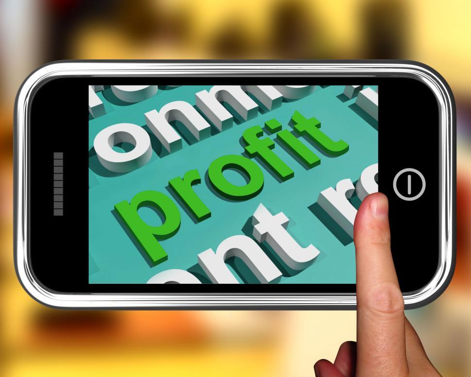 Free Image of Profit In Word Cloud Shows Profitable Incomes And Earnings 