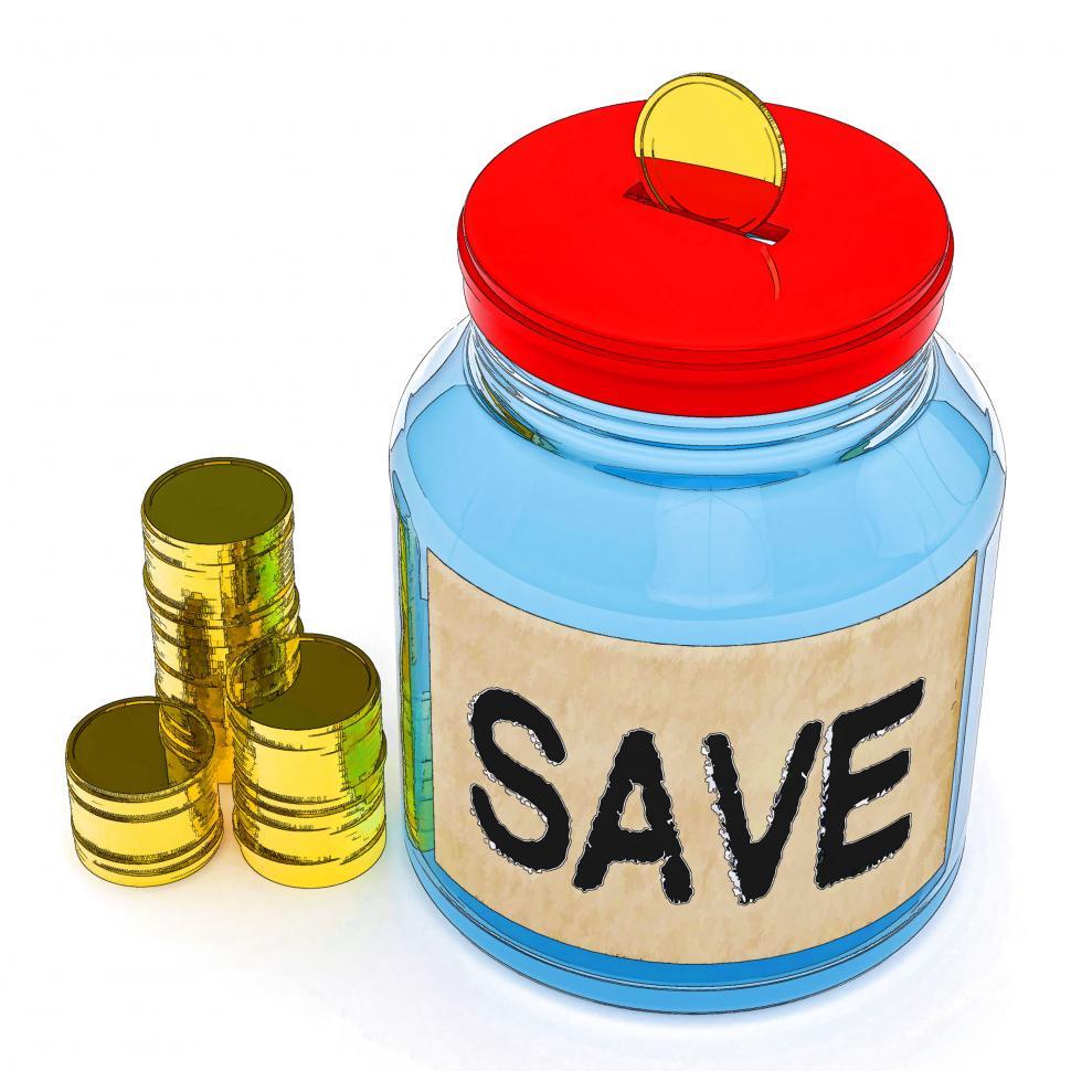 Free Image of Save Jar Shows Saving Or Reserving Money 
