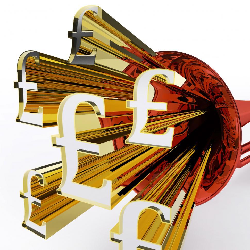 Free Image of Pounds Sign Shows British Wealth And Money 