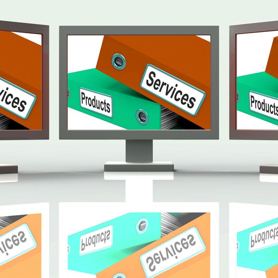 Free Image of Services Products Screen Show Business Service And Merchandise 