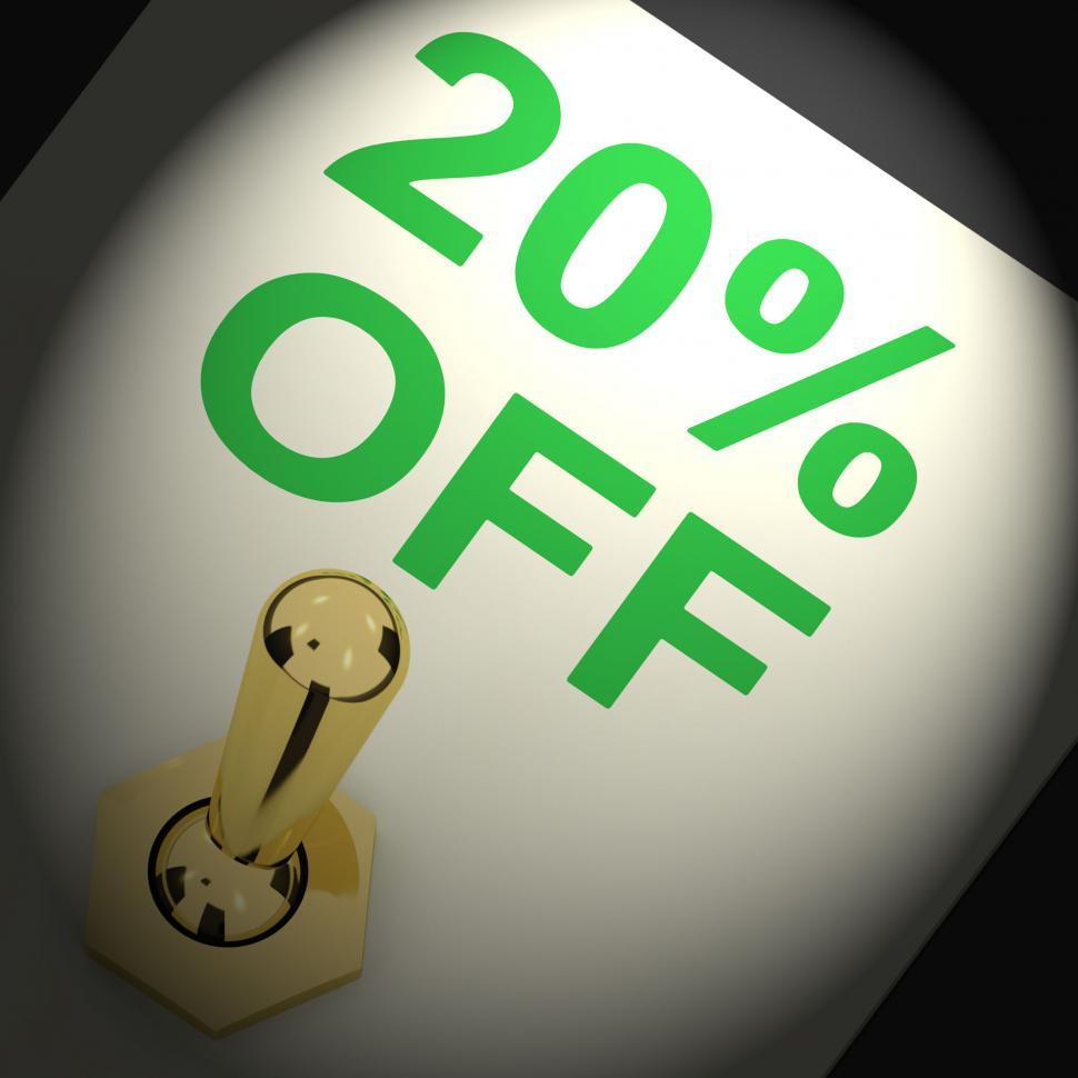 Free Image of Switch Shows Sale Discount Of Twenty Percent Off  