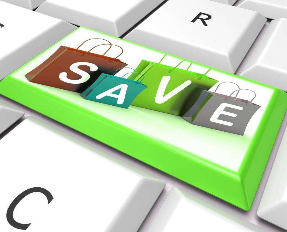 Free Image of Save On Shopping Bags Key Shows Bargains And Promotions 