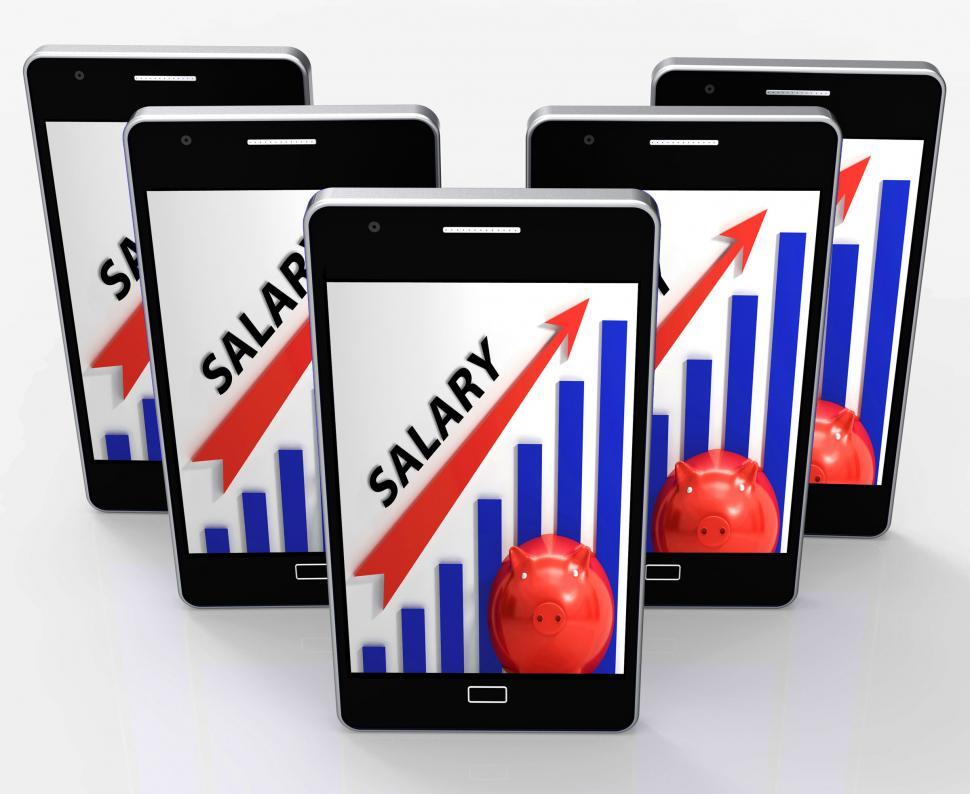 Free Image of Salary Graph Shows Increase In Work Earnings 