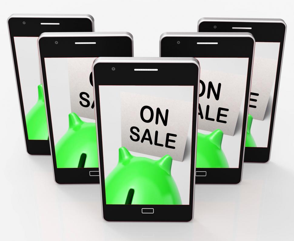 Free Image of On Sale Piggy Bank Means Special Promo And Reduced Price 