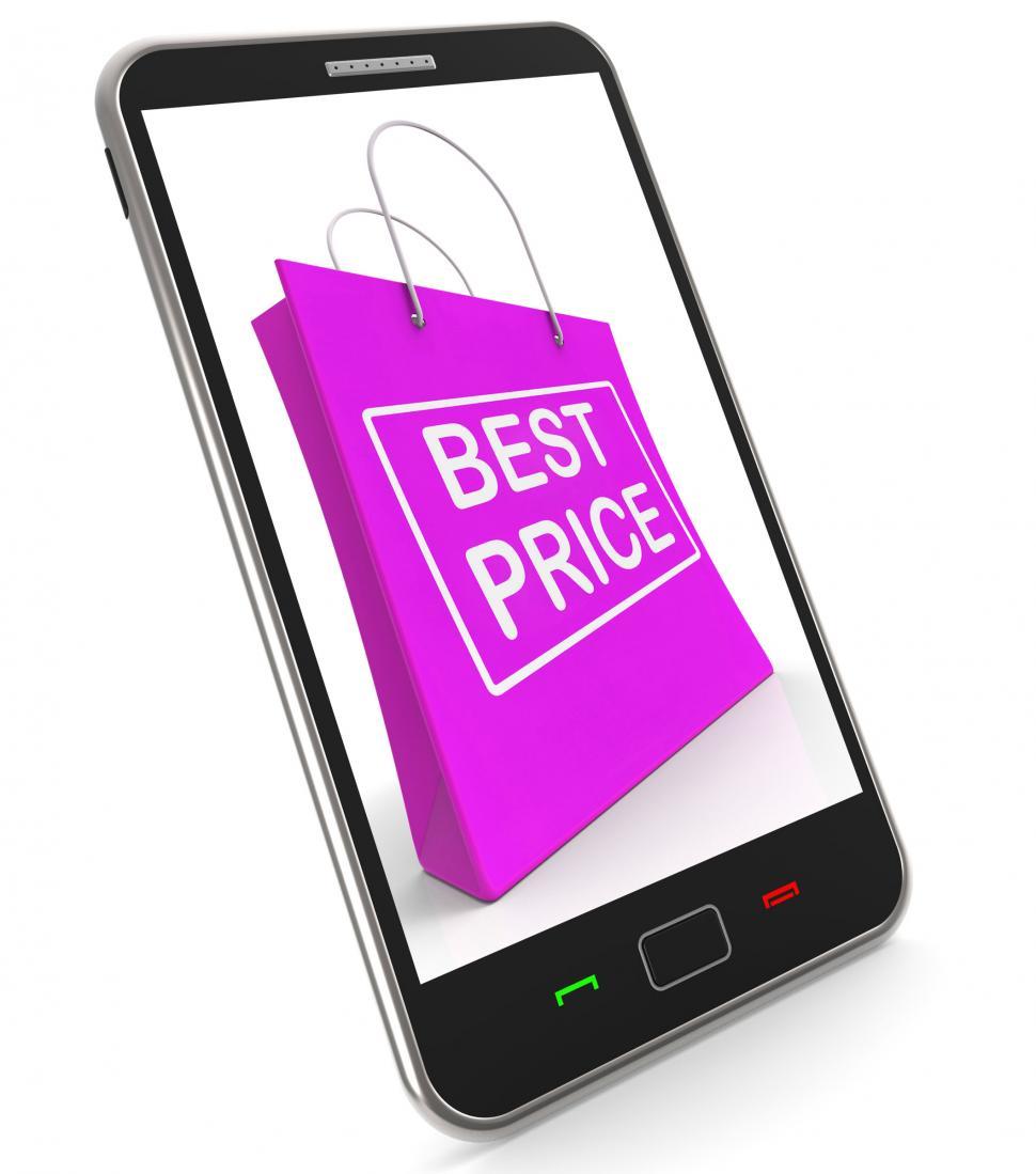 Free Image of Best Price On Shopping Bags Shows Bargains Sale And Save 