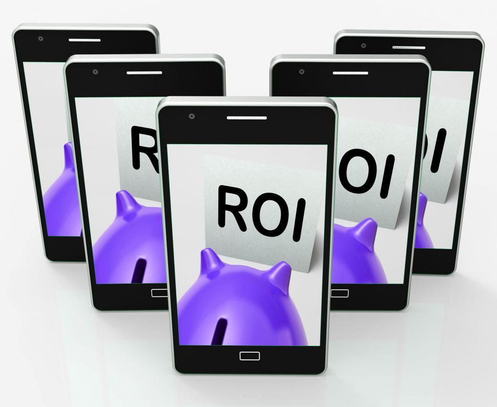 Free Image of ROI Piggy Bank Means Investing Financing And Return 
