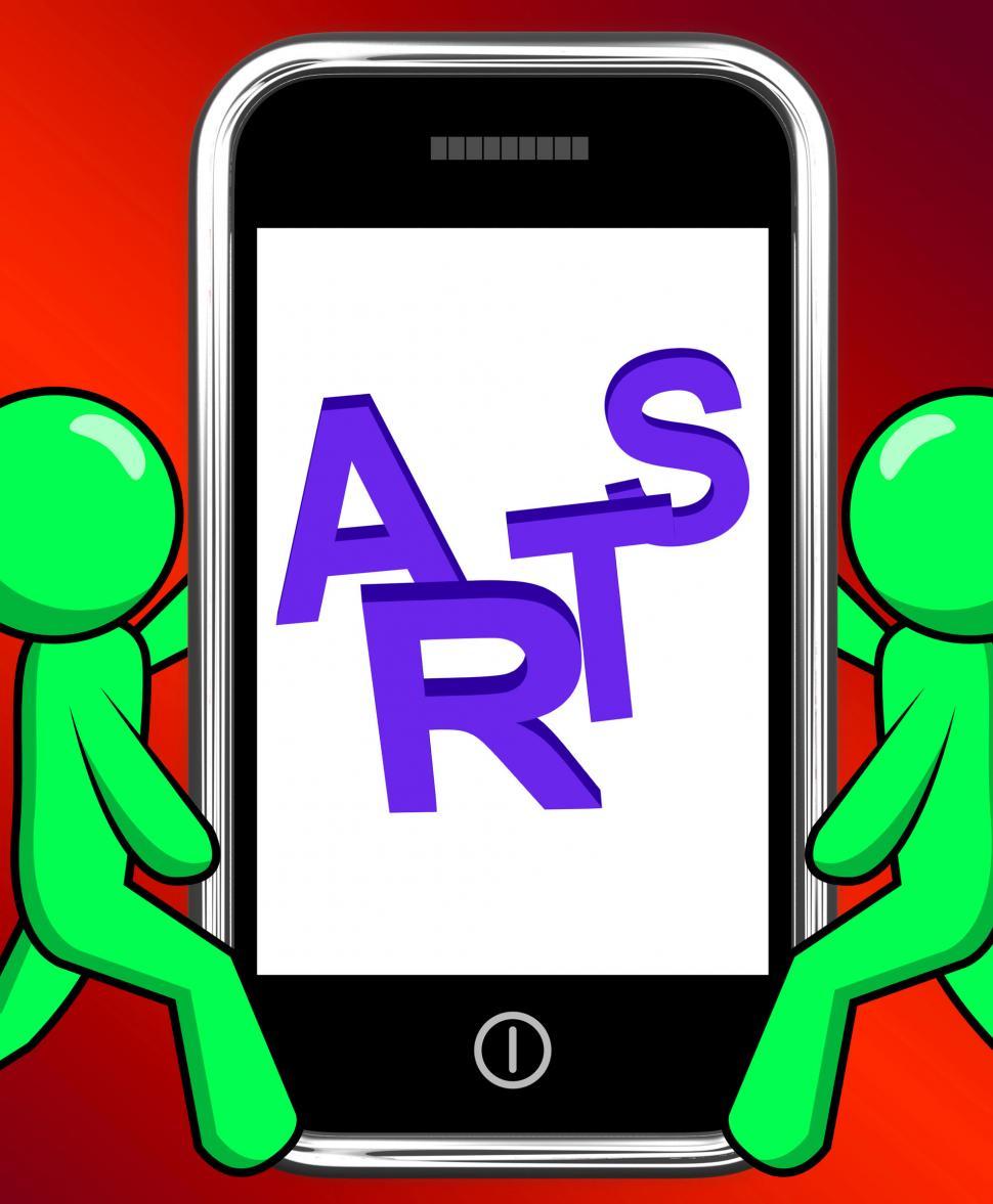 Free Image of Arts On Phone Displays Creative Design Or Artwork 
