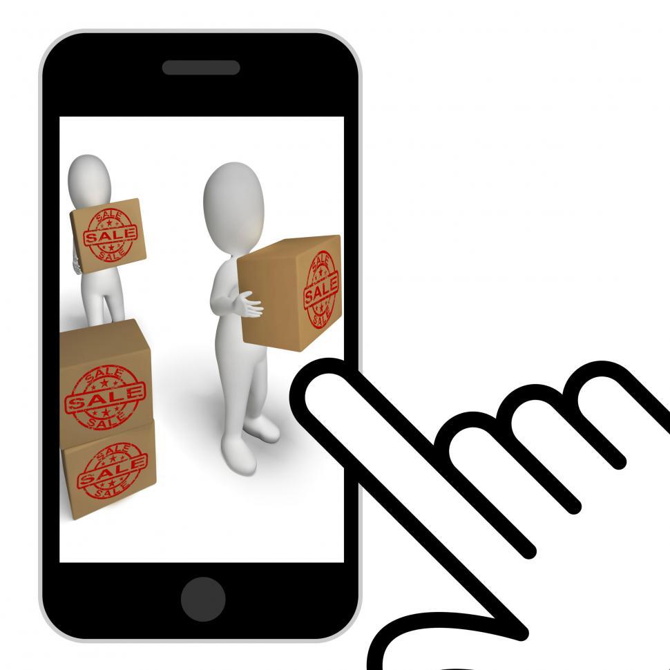 Free Image of Sale Boxes Displays Reduced Price And On Special 