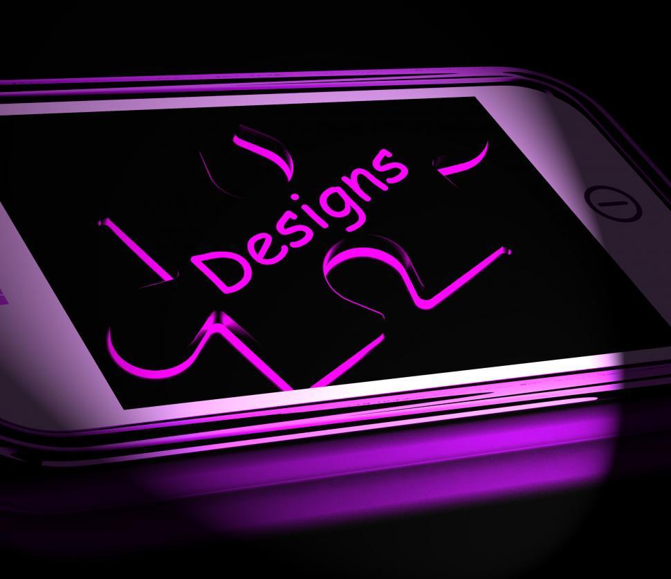 Free Image of Designs Smartphone Displays Design And Layout On Internet 