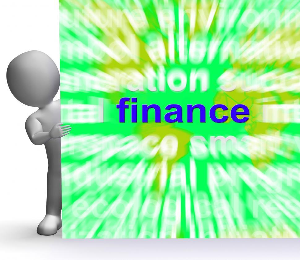 Free Image of Finance Word Cloud Sign Means Money Investment 