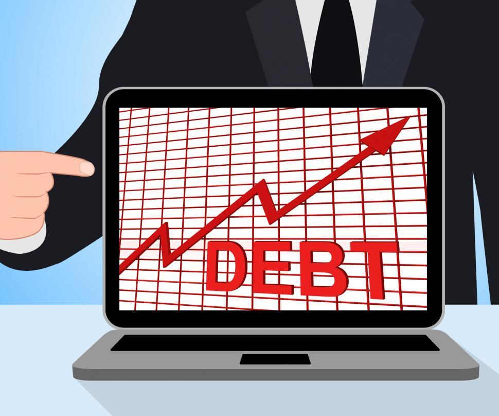 Free Image of Debt Graph Chart Displays Increase Financial Indebted 