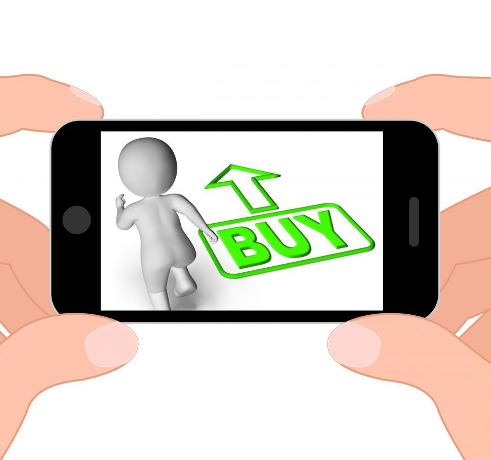 Free Image of Buy And Running 3D Character Displays Buy Now Shop 
