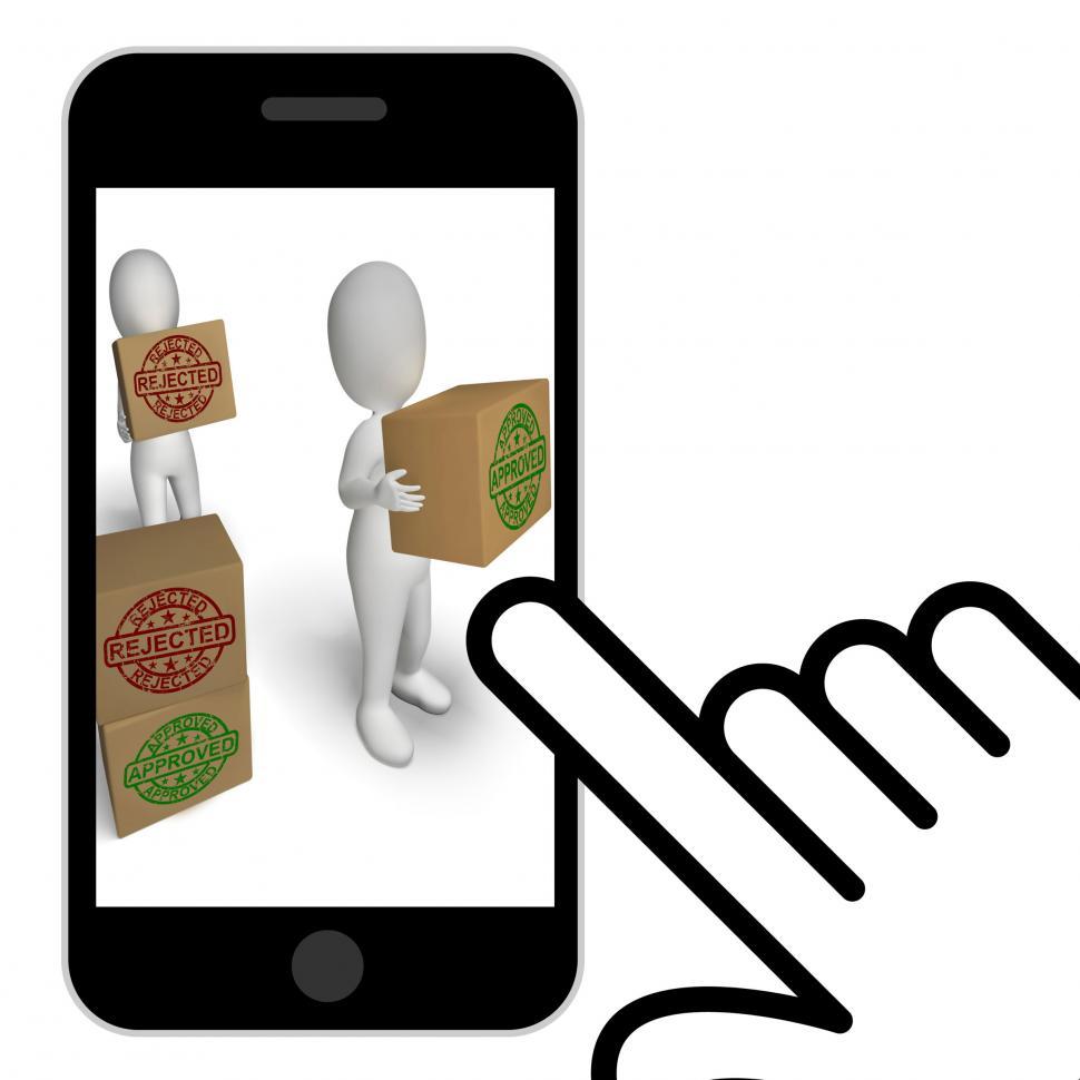Free Image of Approved Rejected  Boxes Displays Product Testing Quality Contro 