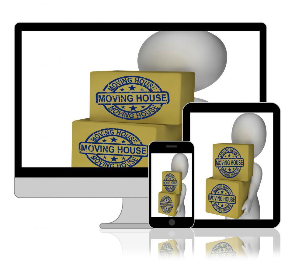 Free Image of Moving House Boxes Display New Property And Relocation 