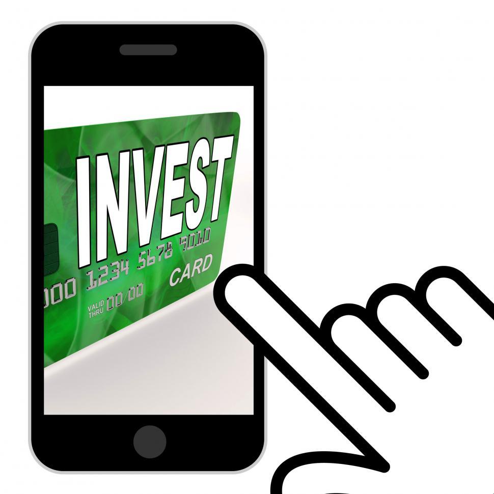 Free Image of Invest on Credit Debit Card Displays Investing Money 