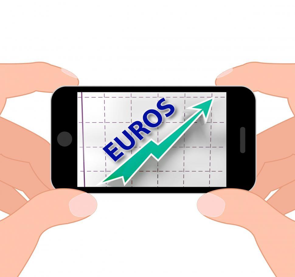 Free Image of Euros Graph Displays Growth Of European Economy 