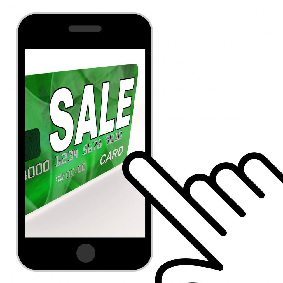 Free Image of Sale Bank Card Displays Retail Price Reduction 