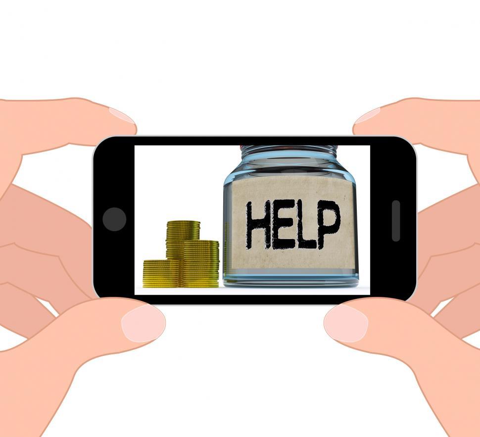 Free Image of Help Jar Displays Monetary Support Or Contribution 