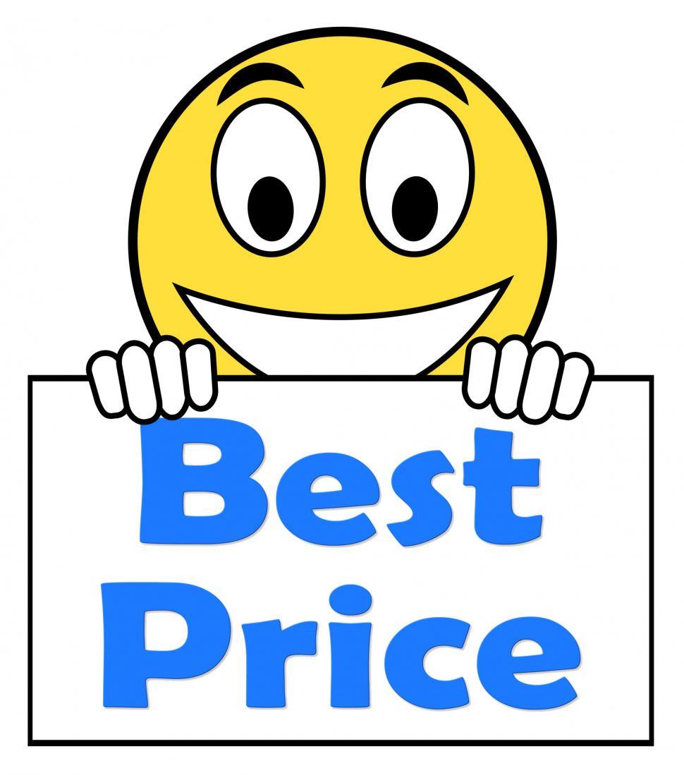 Free Image of Best Price On Sign Shows Promotion Offer Or Discount 