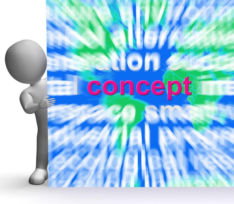 Free Image of Concept Word Cloud Sign Shows Idea Concepts 
