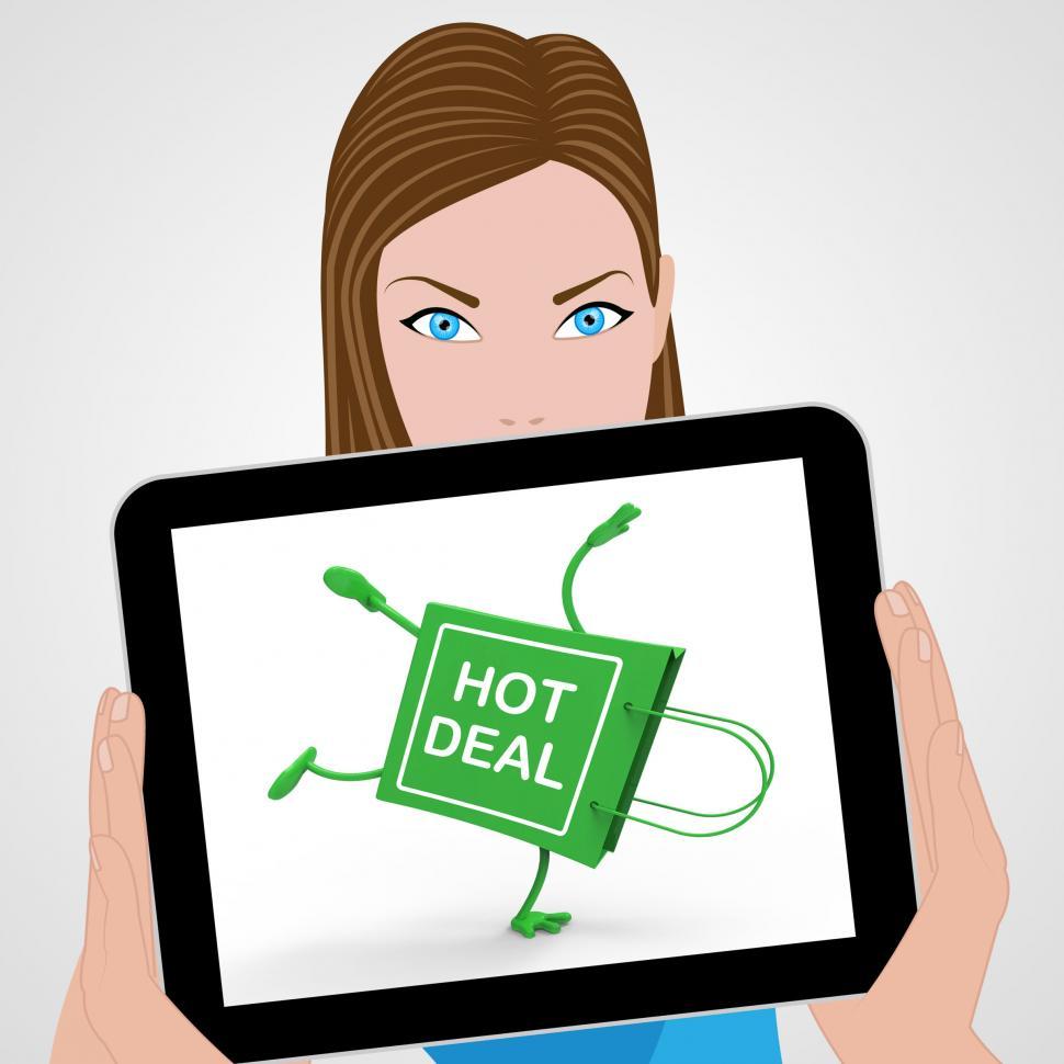 Free Image of Hot Deal On Handstand Shopping Bag Displays Bargains Sale And Sa 