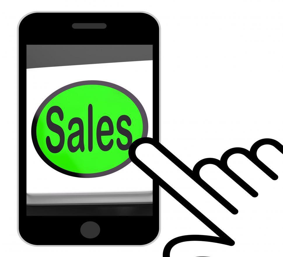 Free Image of Sales Button Displays Promotions And Deals 