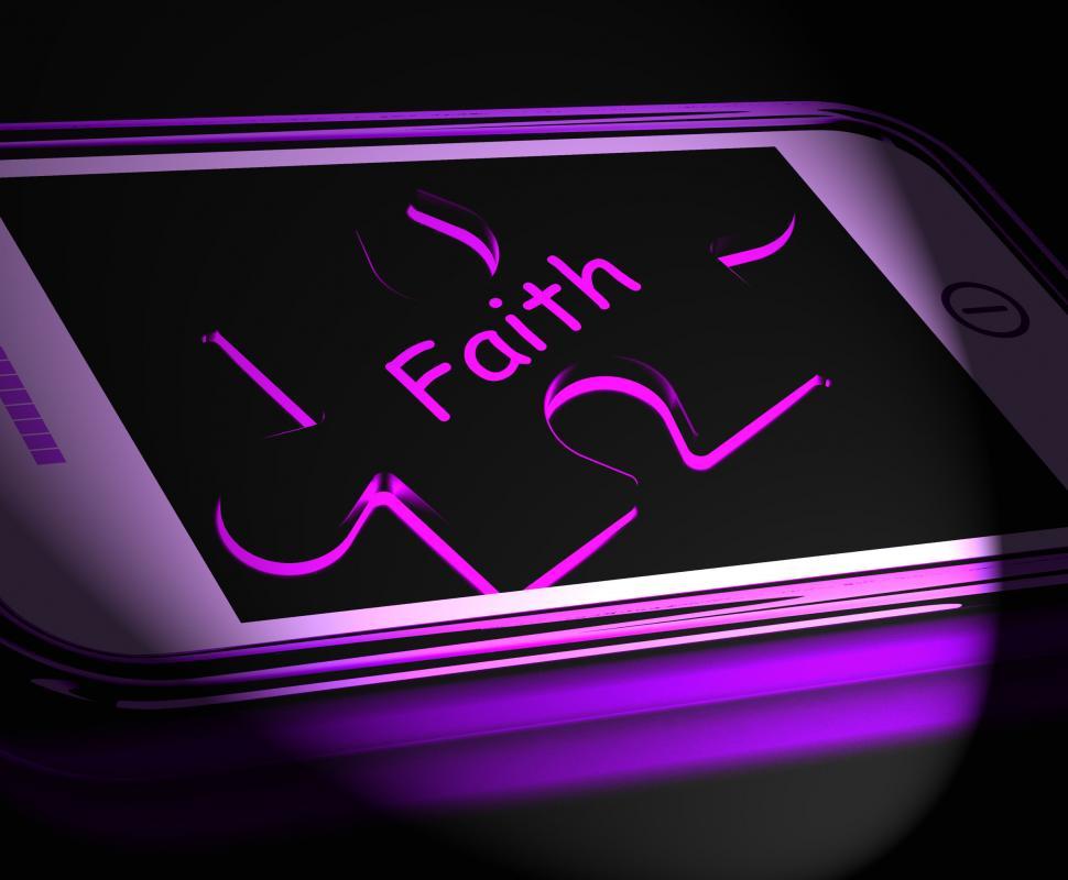 Free Image of Faith Smartphone Displays Religion Belief And Follower 