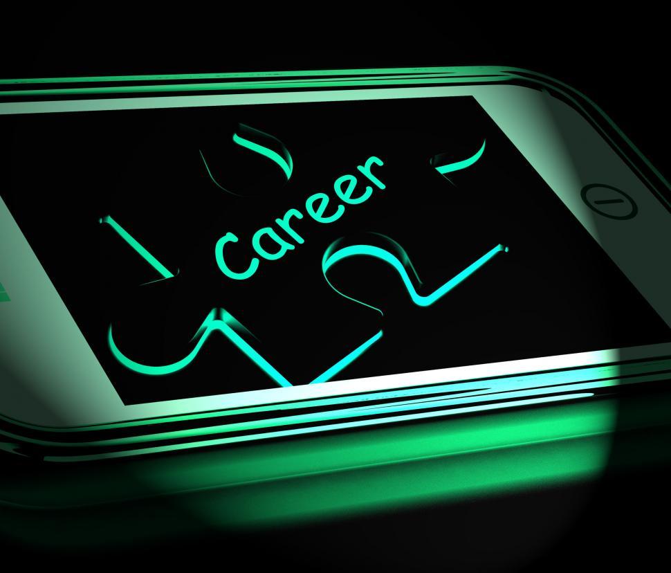 Free Image of Career Smartphone Displays Occupation Profession Or Work 