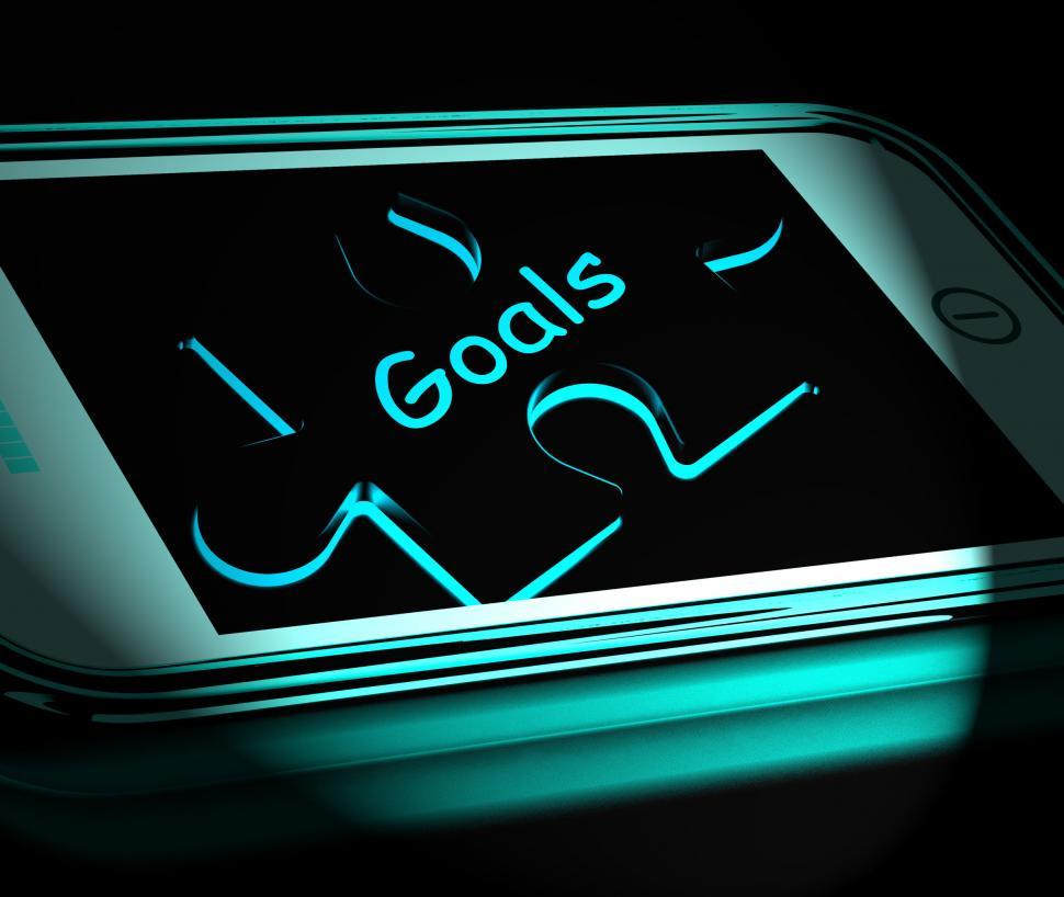 Free Image of Goals Smartphone Displays Aims Objectives And Targets 