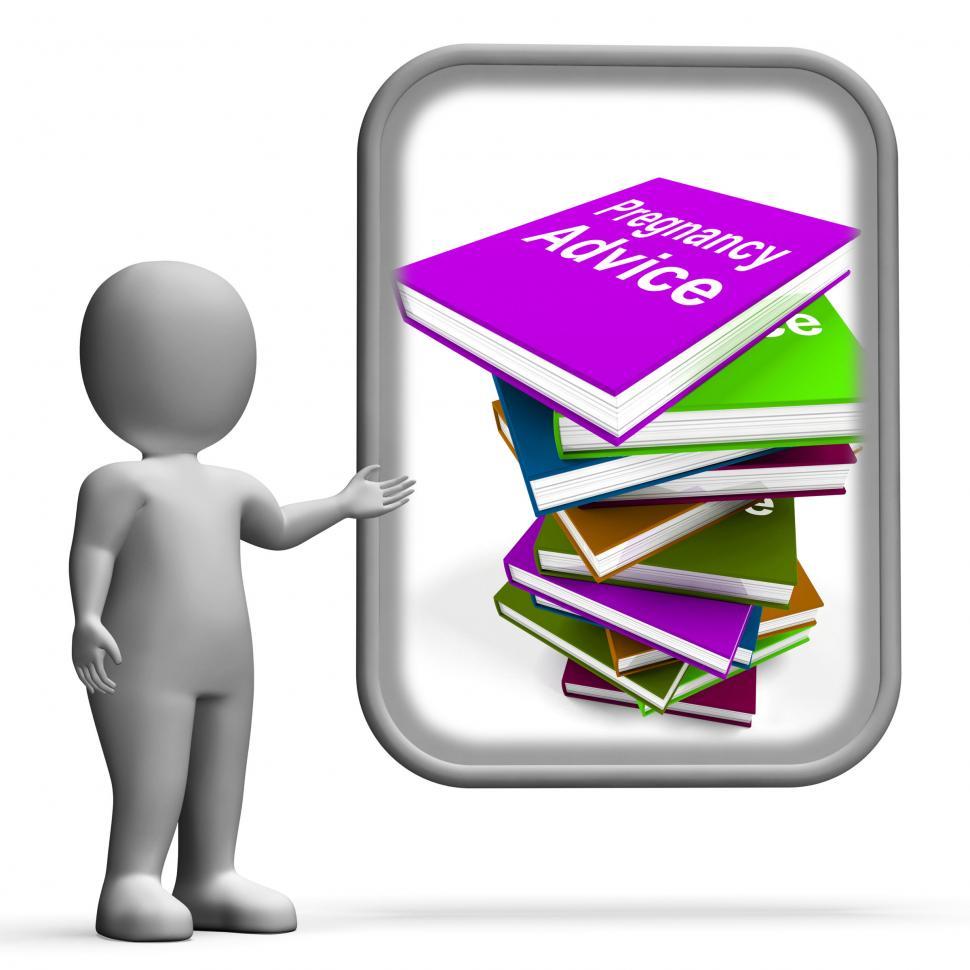 Free Image of Pregnancy Advice Book Stack Displays Information Babies 