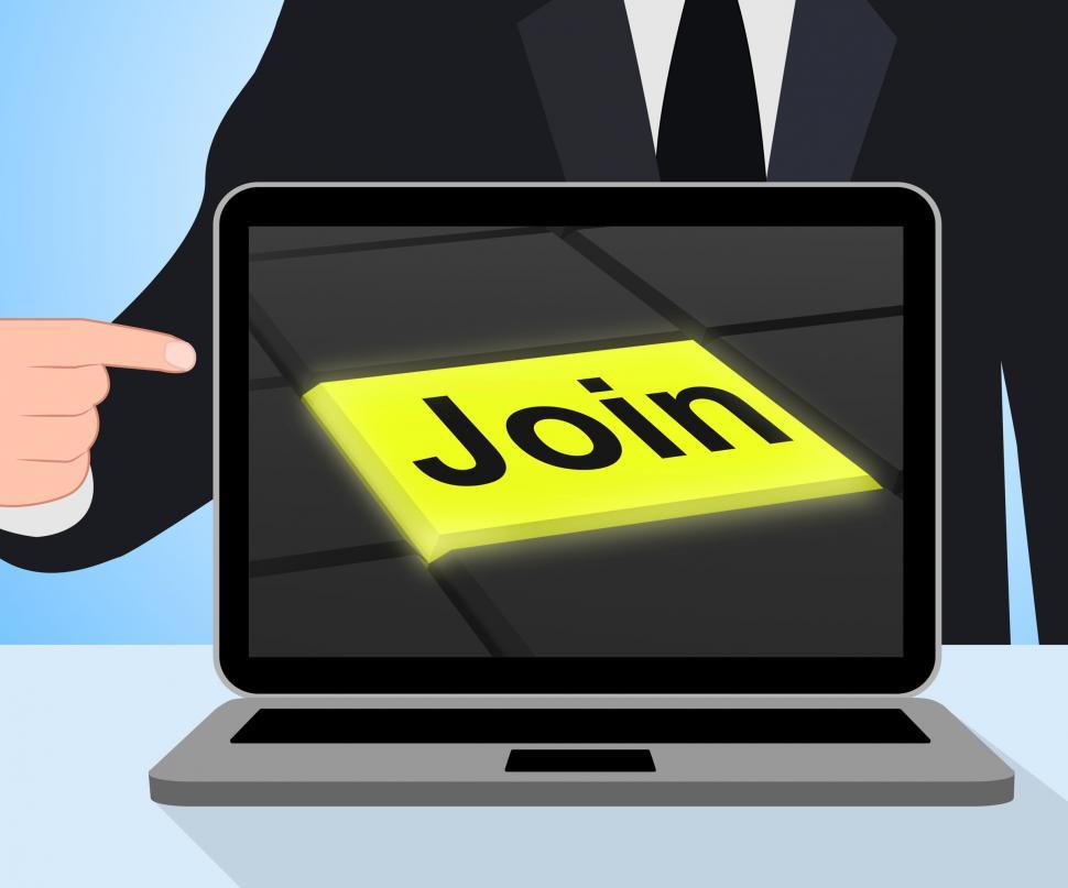 Free Image of Join Button Displays Subscribing Membership Or Registration 