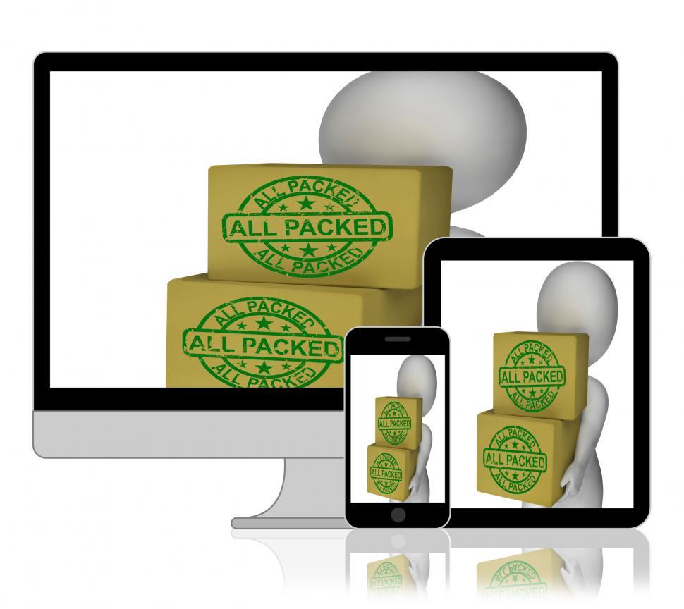 Free Image of All Packed Boxes Display Product Packaging And Delivery 