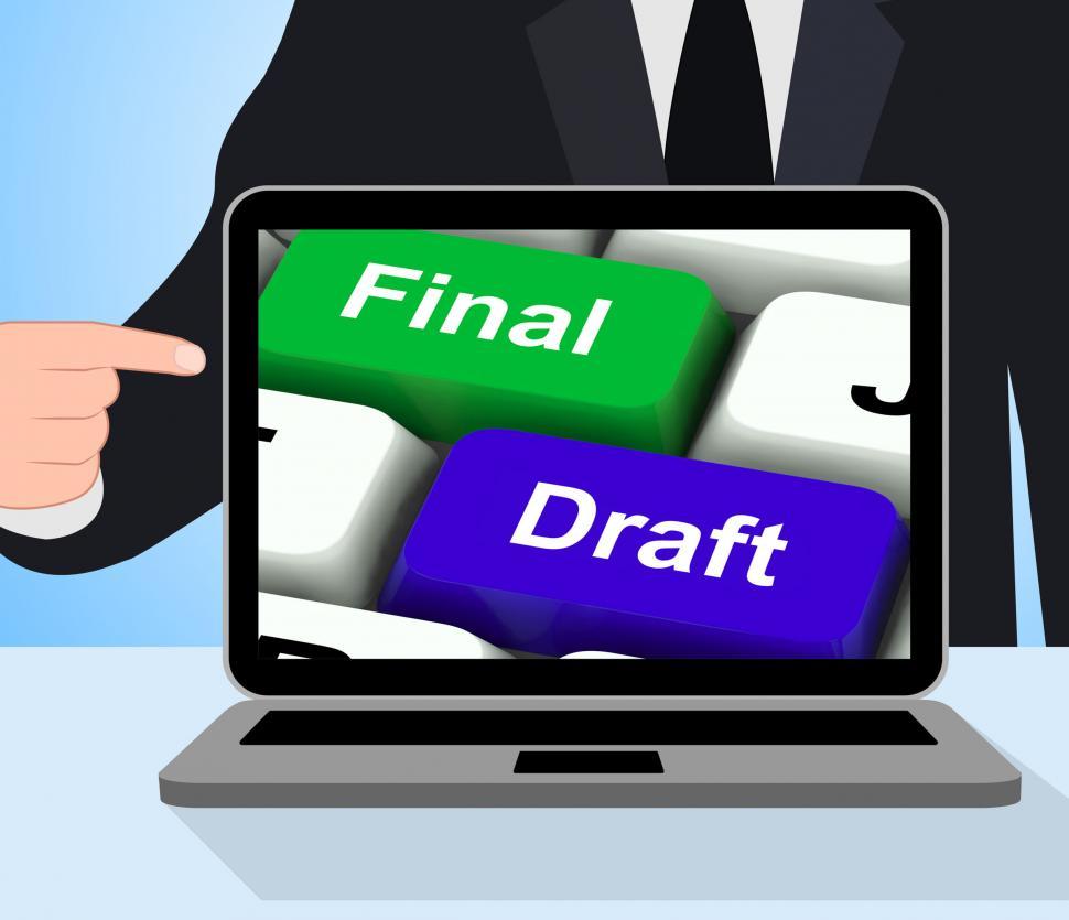 Free Image of Final Draft Keys Displays Editing And Rewriting Document 