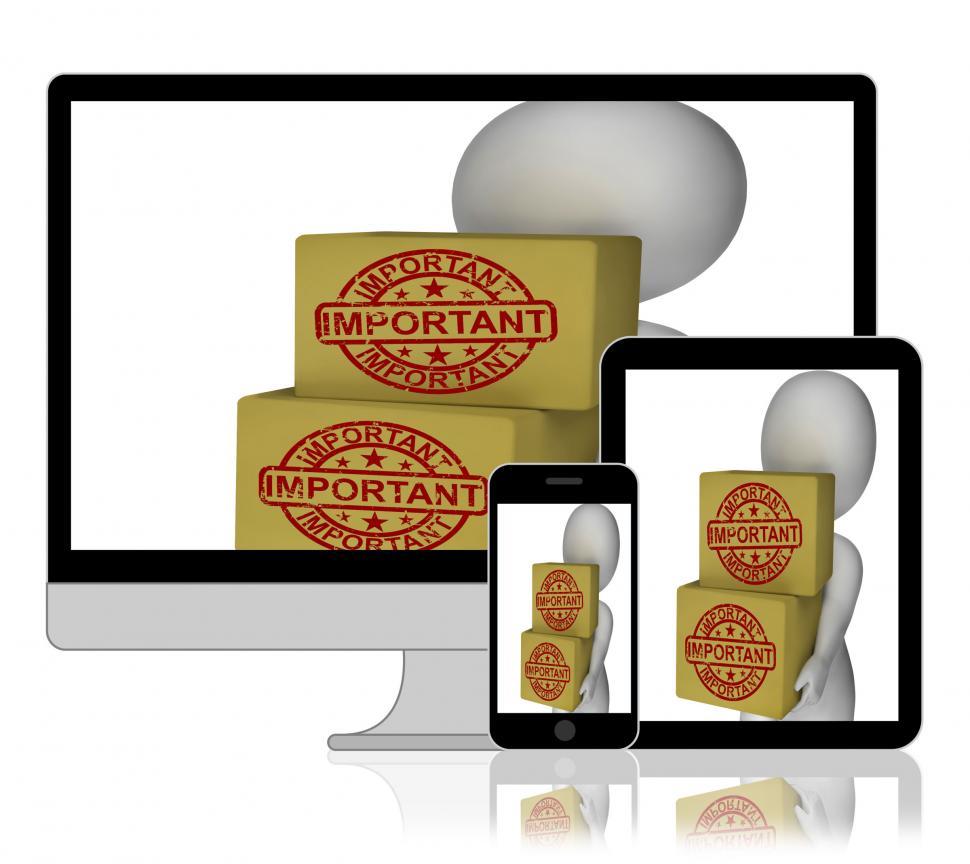 Free Image of Important Boxes Display High Priority And Critical Delivery 