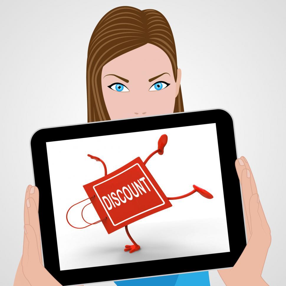 Free Image of Handstand Discount Shopping Bag Displays Cut Price Or Reduce 