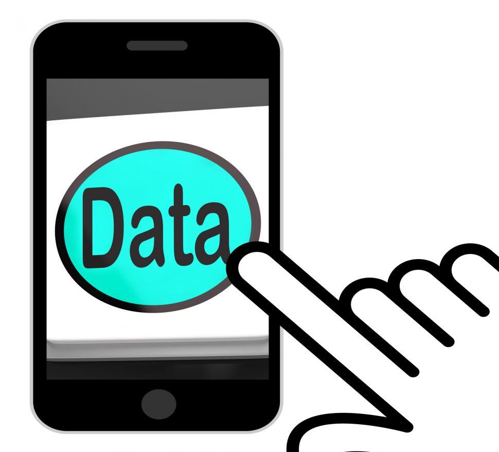 Free Image of Data Button Displays Facts Information Knowledge 