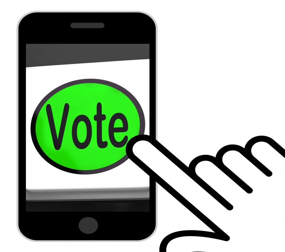 Free Image of Vote Button Displays Options Voting Or Choice 